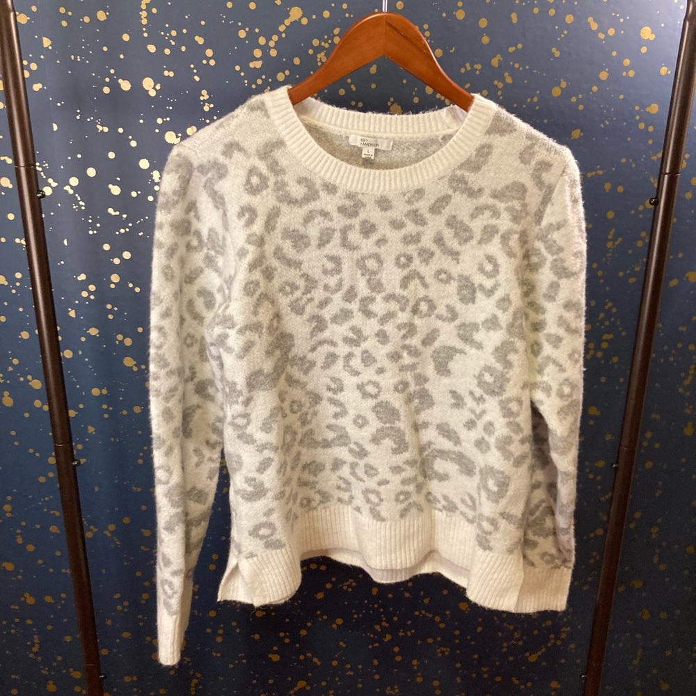 89th + Madison animal print sweater